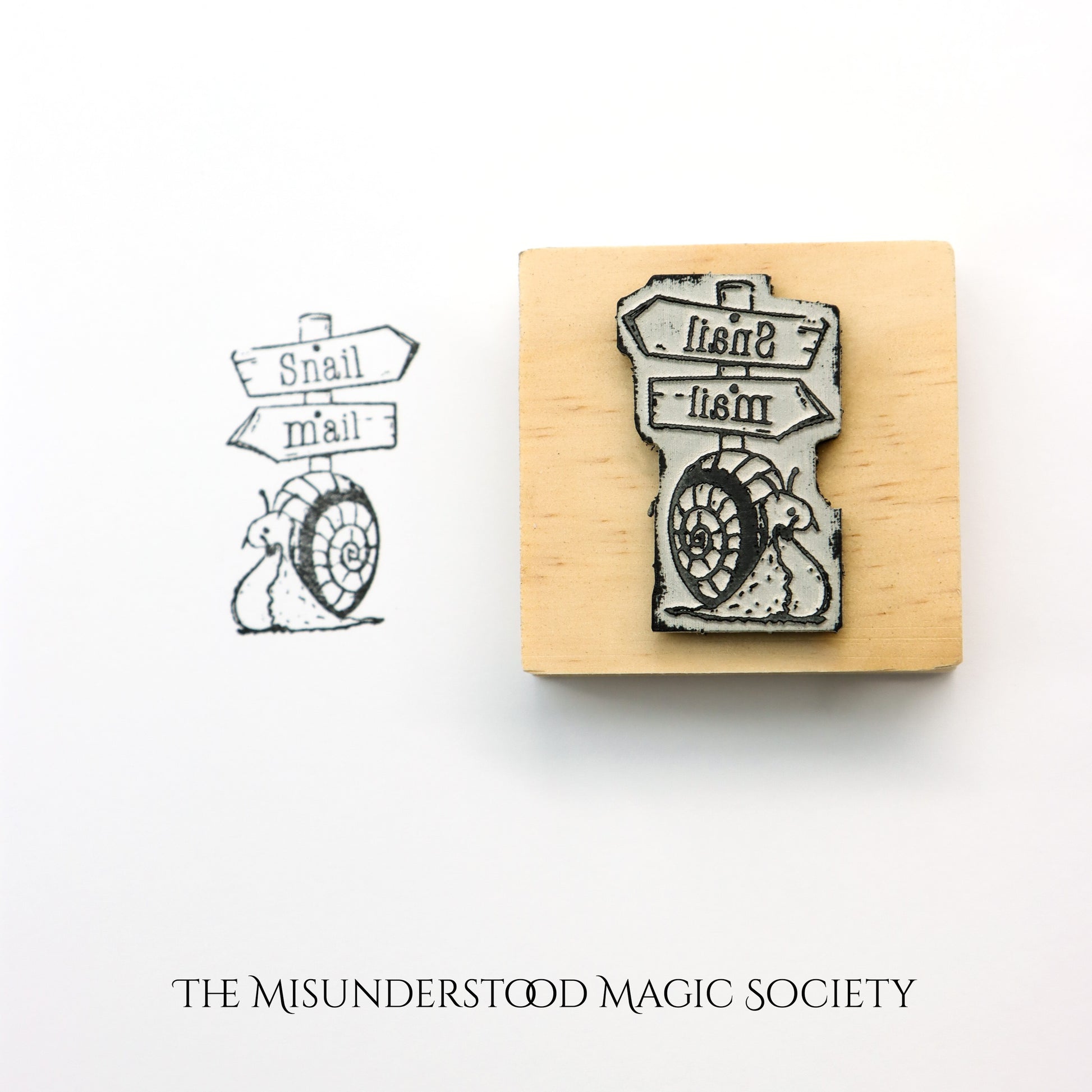 Snail Mail Rubber Stamp