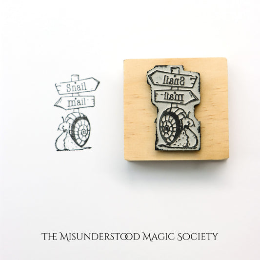 Snail Mail Rubber Stamp