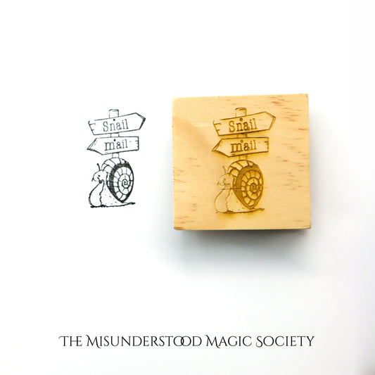 Snail Mail Rubber Stamp