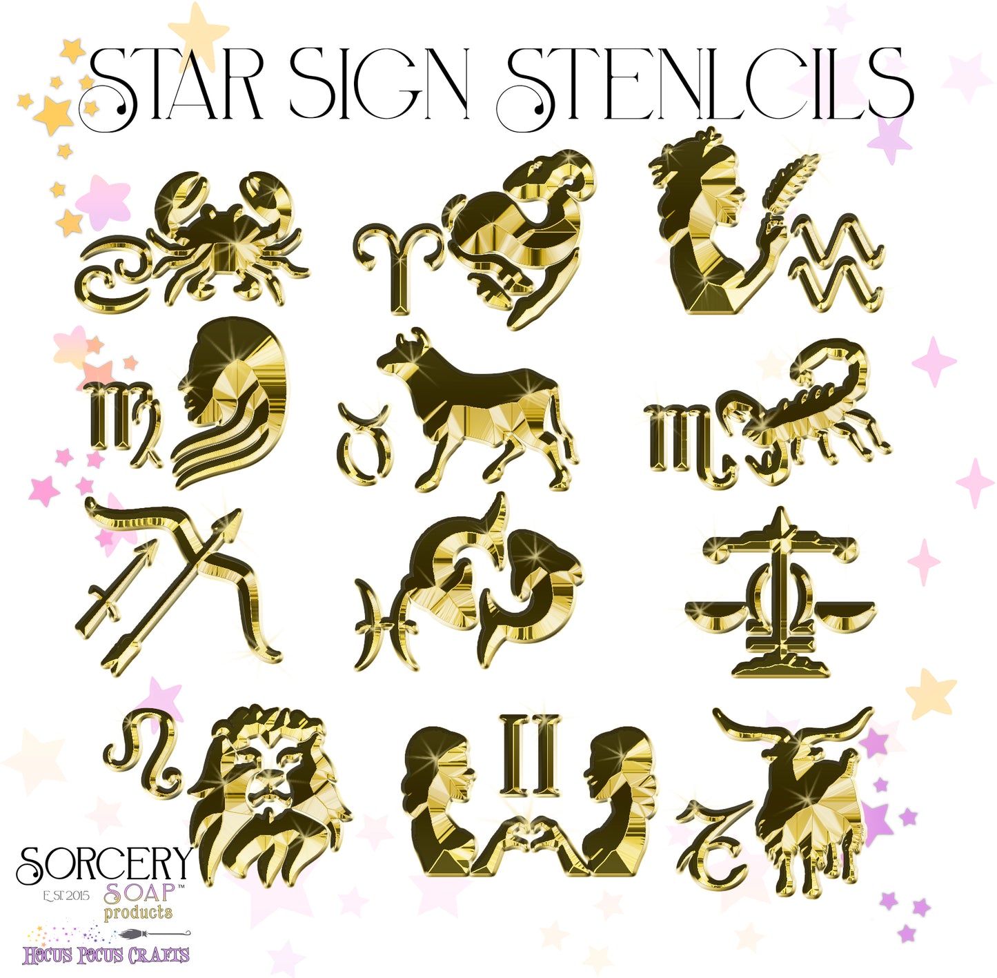 Capricorn Stencil Star Sign Zodiac Astrology Stencil Baking Stencil Bread  Stencil Sourdough Stencil Wall Stencil Craft Stencil Baking Gift 