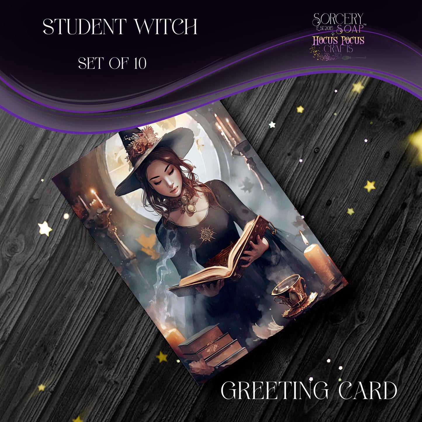 Student Witch Greeting Card