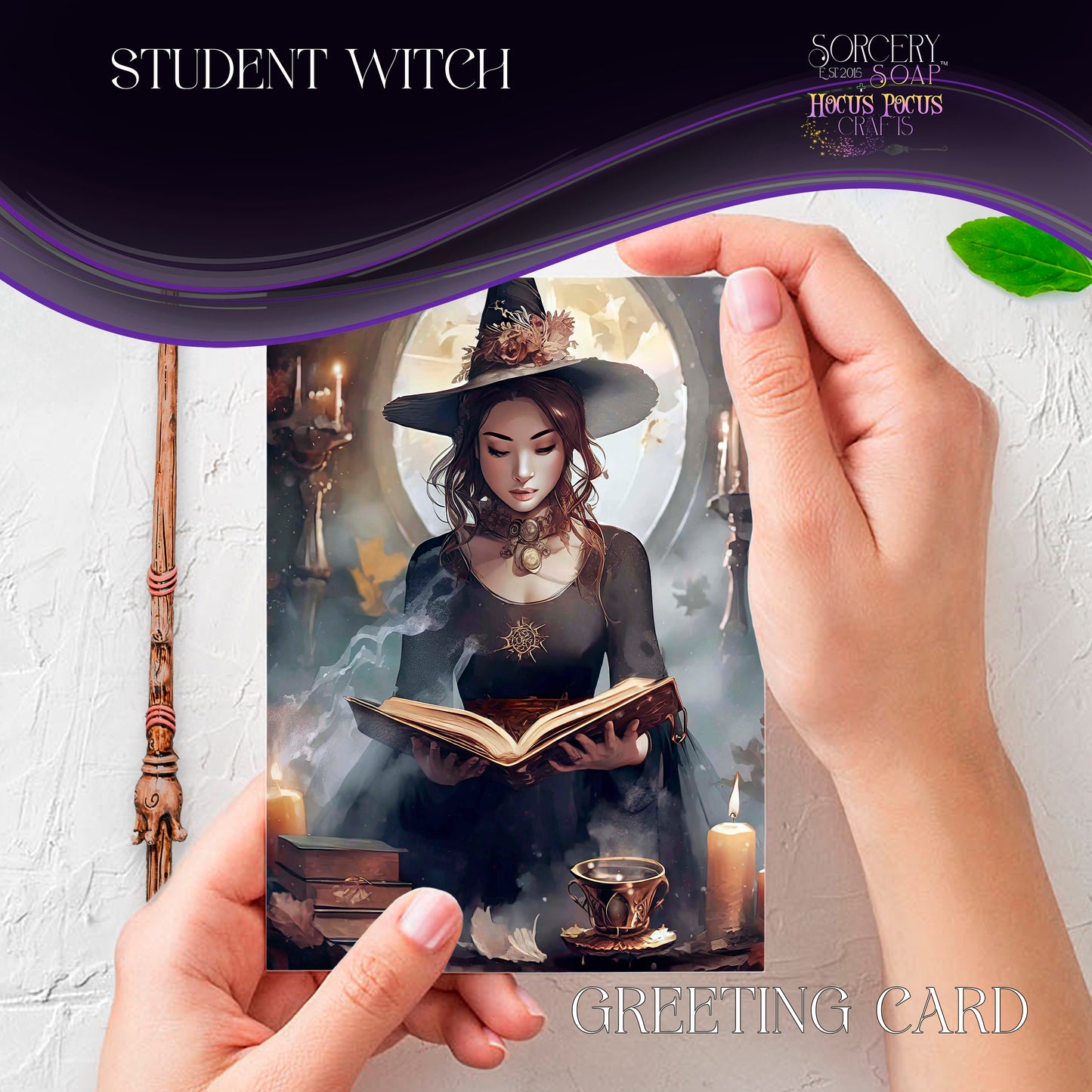 Student Witch Greeting Card