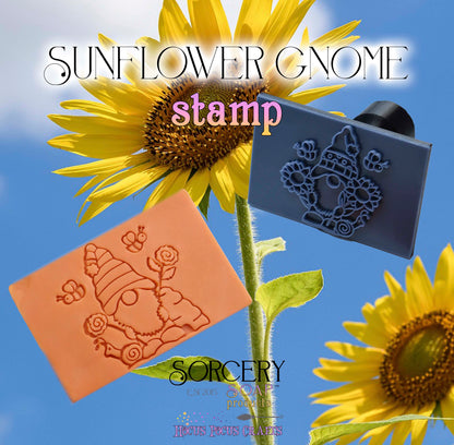Sunflower Gnome Stamp