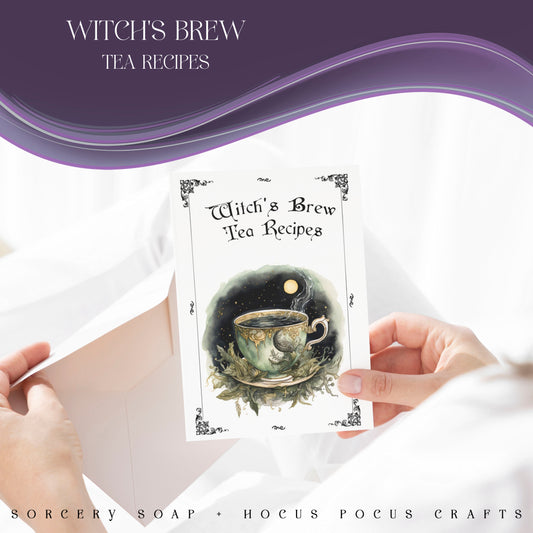 Witch's Brew Tea Recipes Folded Card