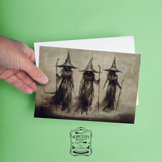 Witch Sisters Folded Card