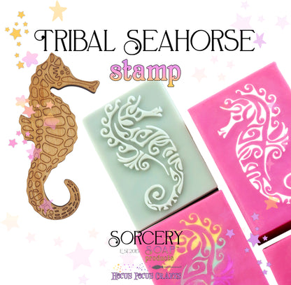 Tribal Seahorse Stamp