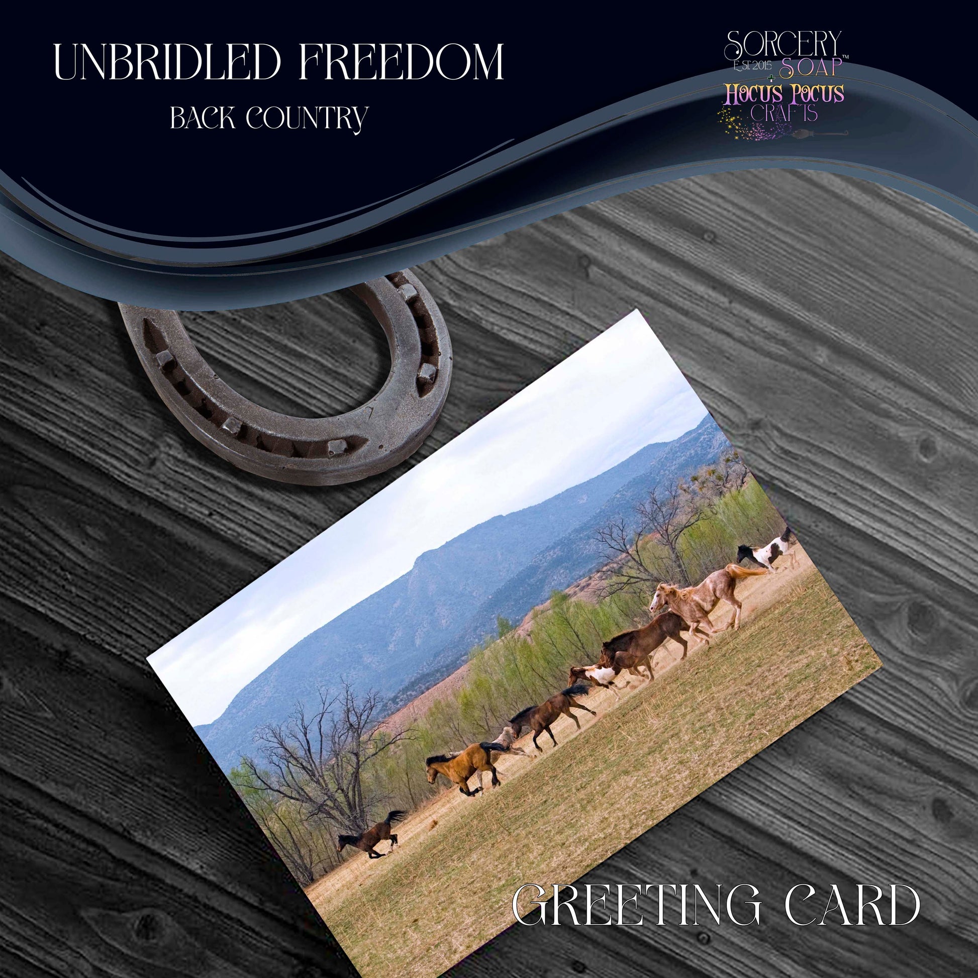 Back Country Greeting Cards - Unbridled Freedom