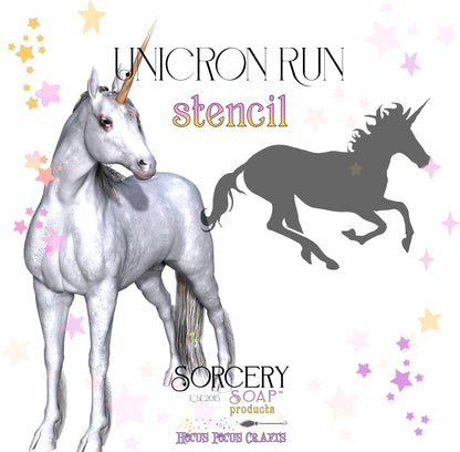 Horse Stencils Unicorn Run