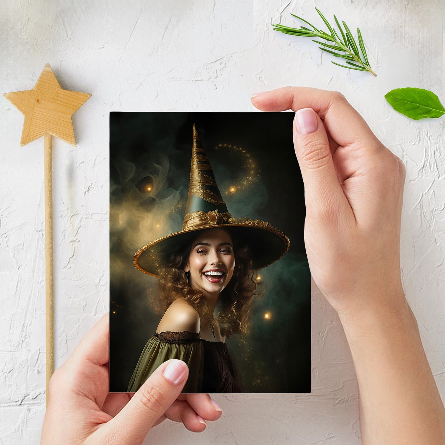 Laughing Witch Folded Card A2 (QTY 10)