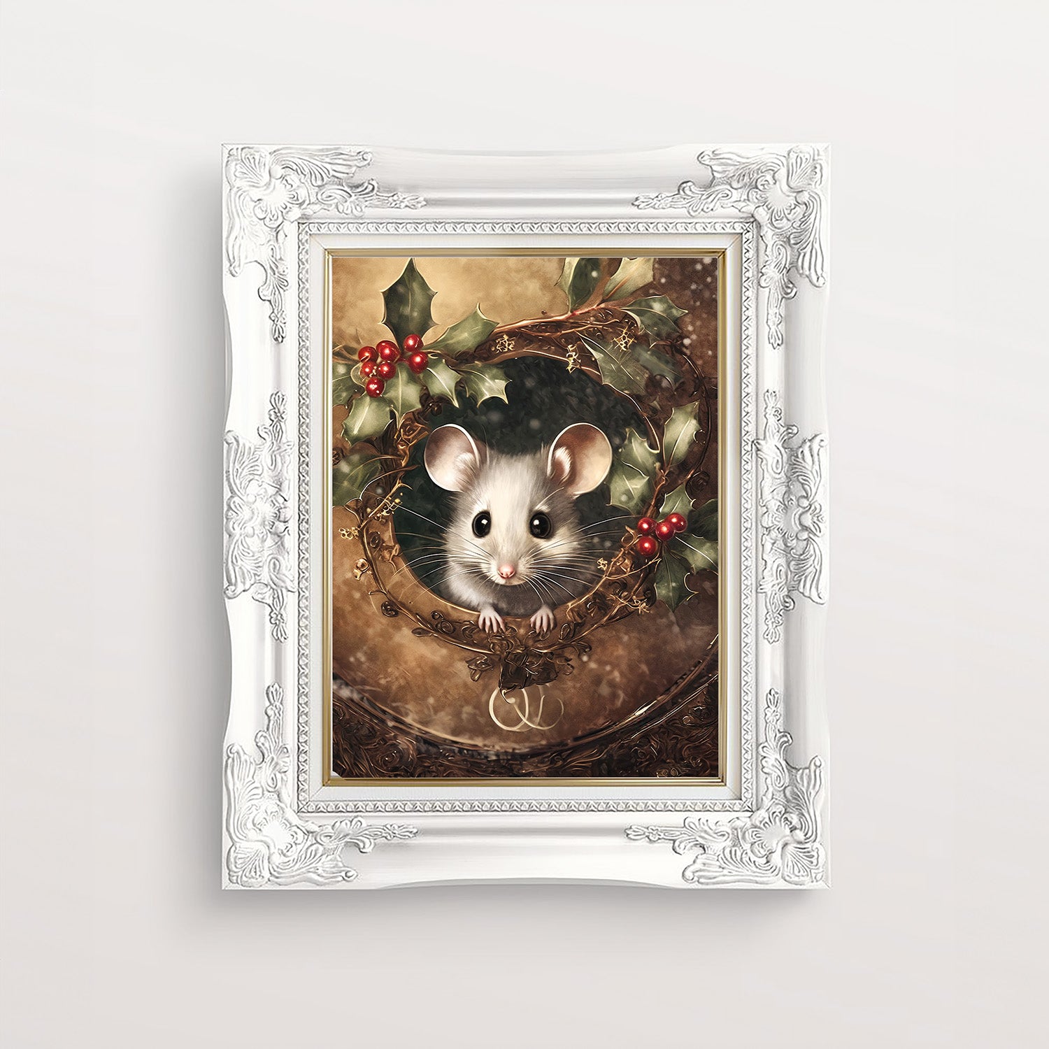 Christmas Mouse Print 8 x10