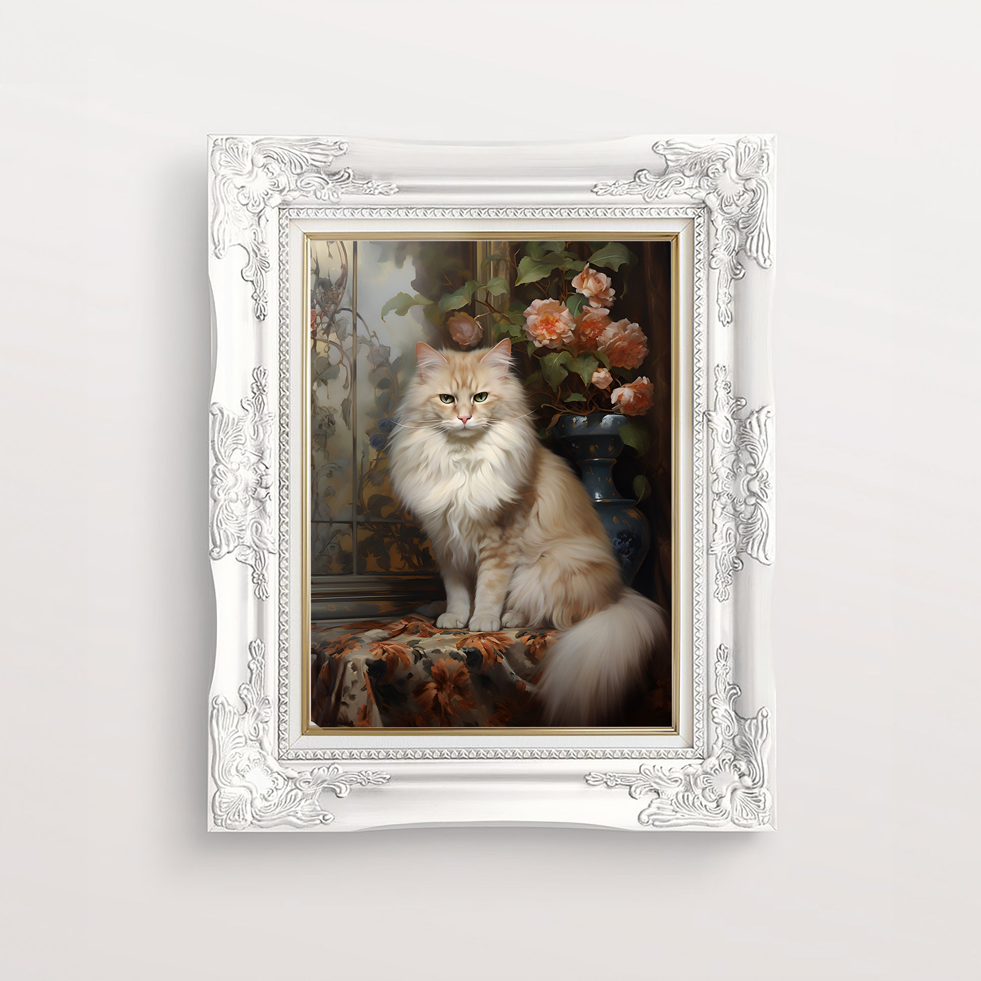 Victorian Cat Poster - 24" x 36"