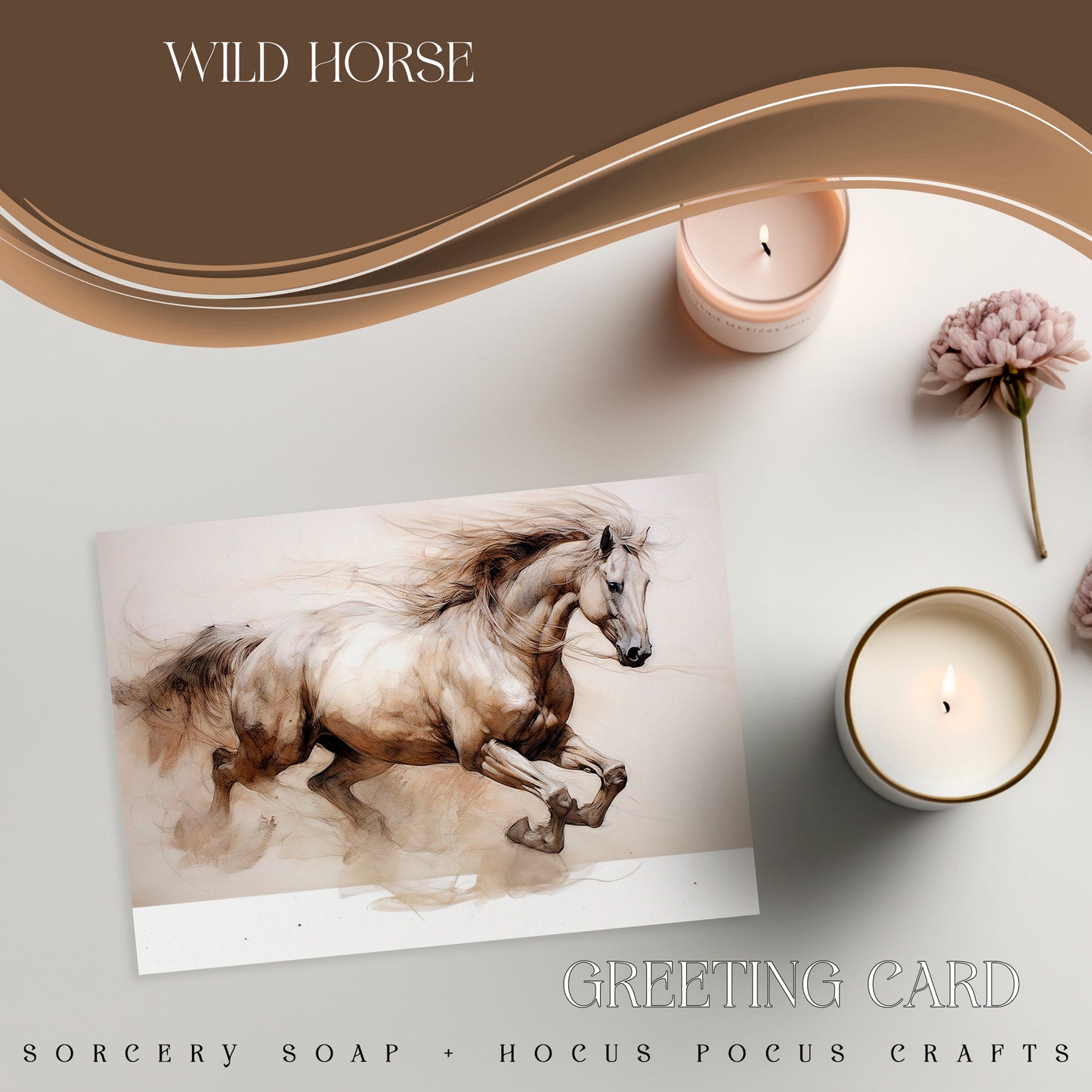 Wild Horse Greeting Cards