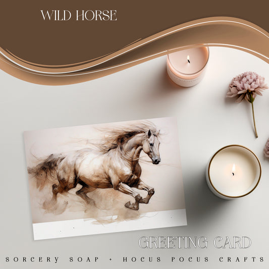 Wild Horse Folded Card Sorcery Soap