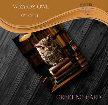 Wizards Owl Greeting Card