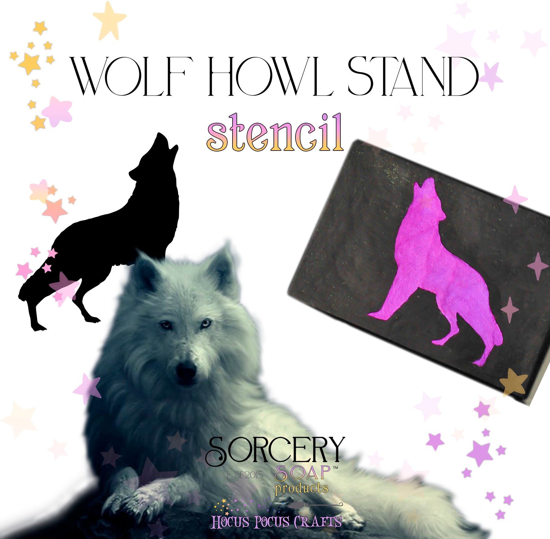 Wolf stencil