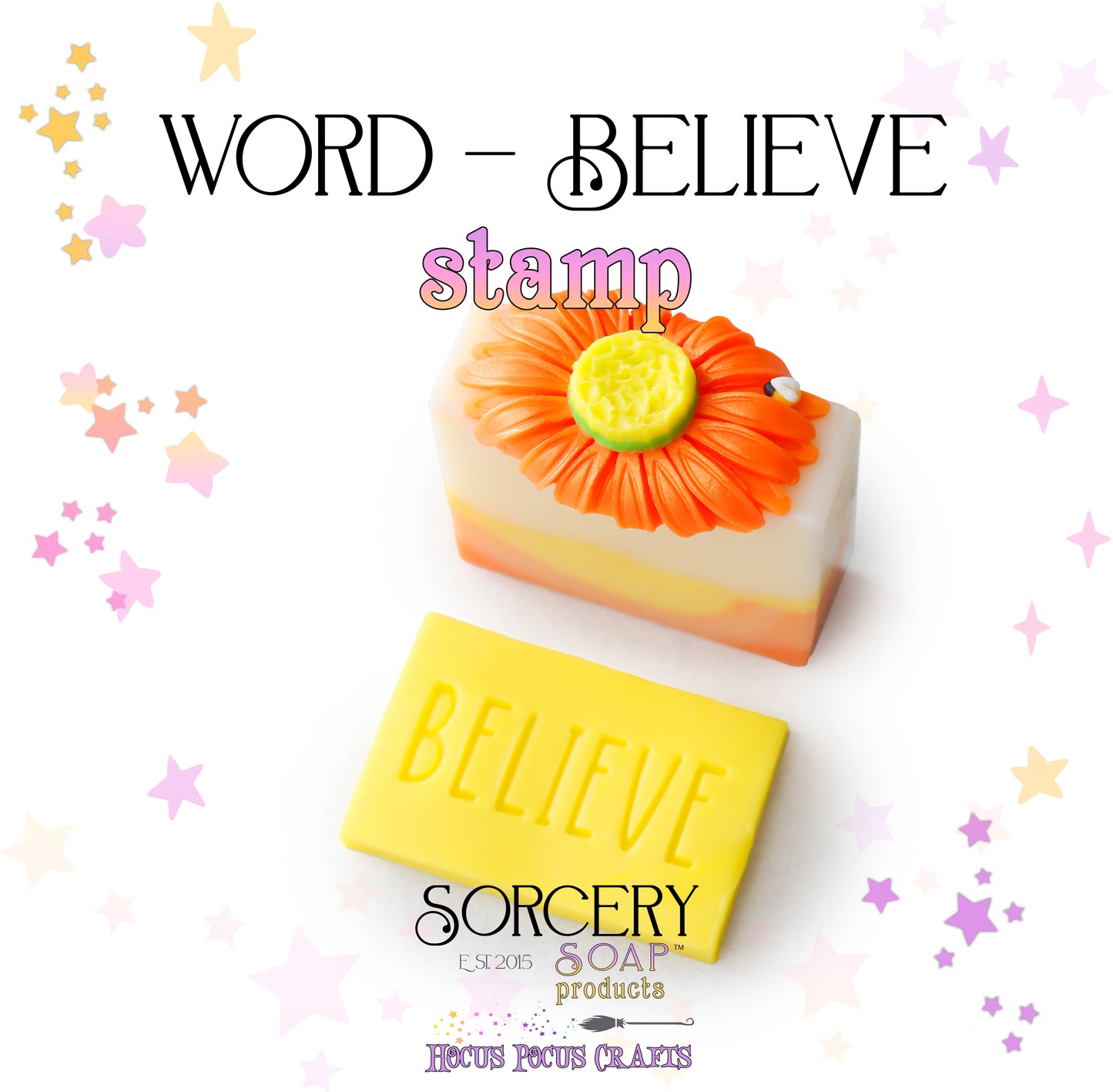 Word - Believe Stamp