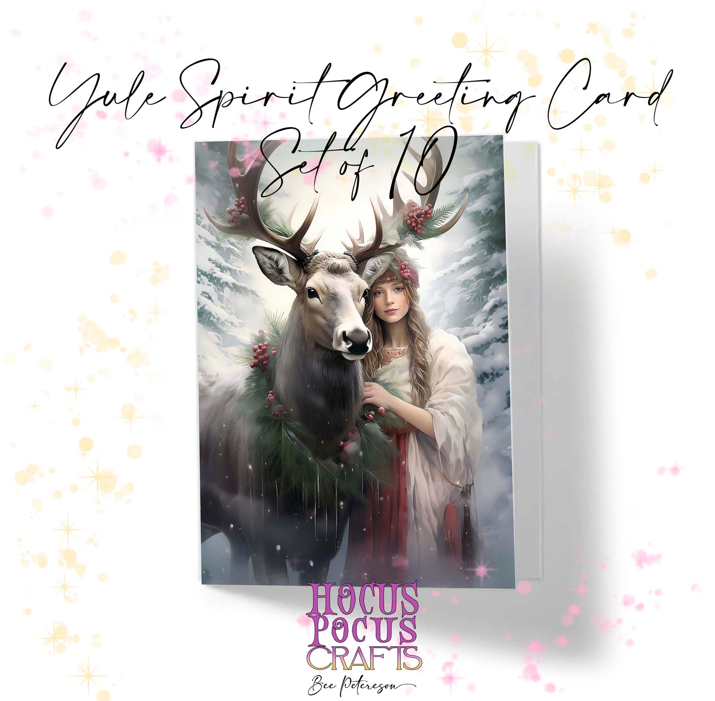 Yule Spirit Greeting Card
