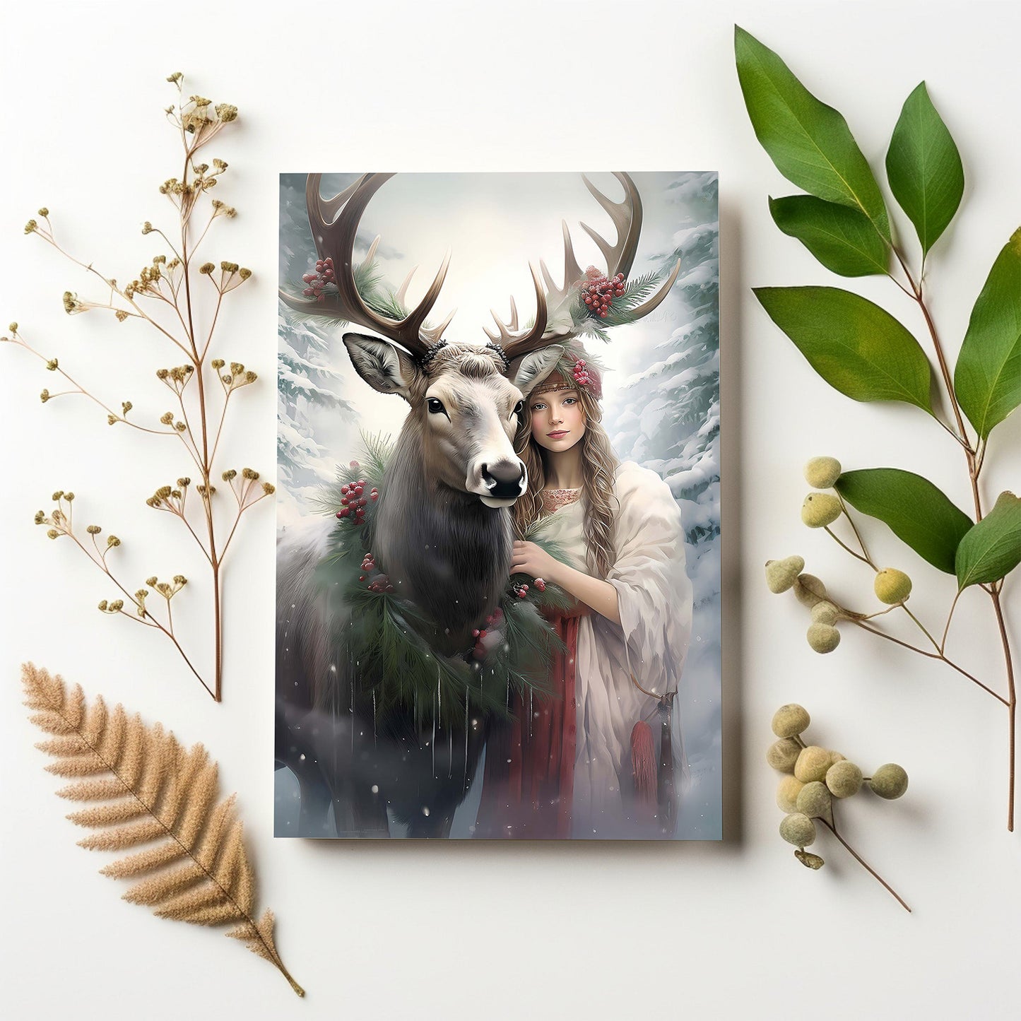 Yule Spirit Folded Card A2 (QTY 10)