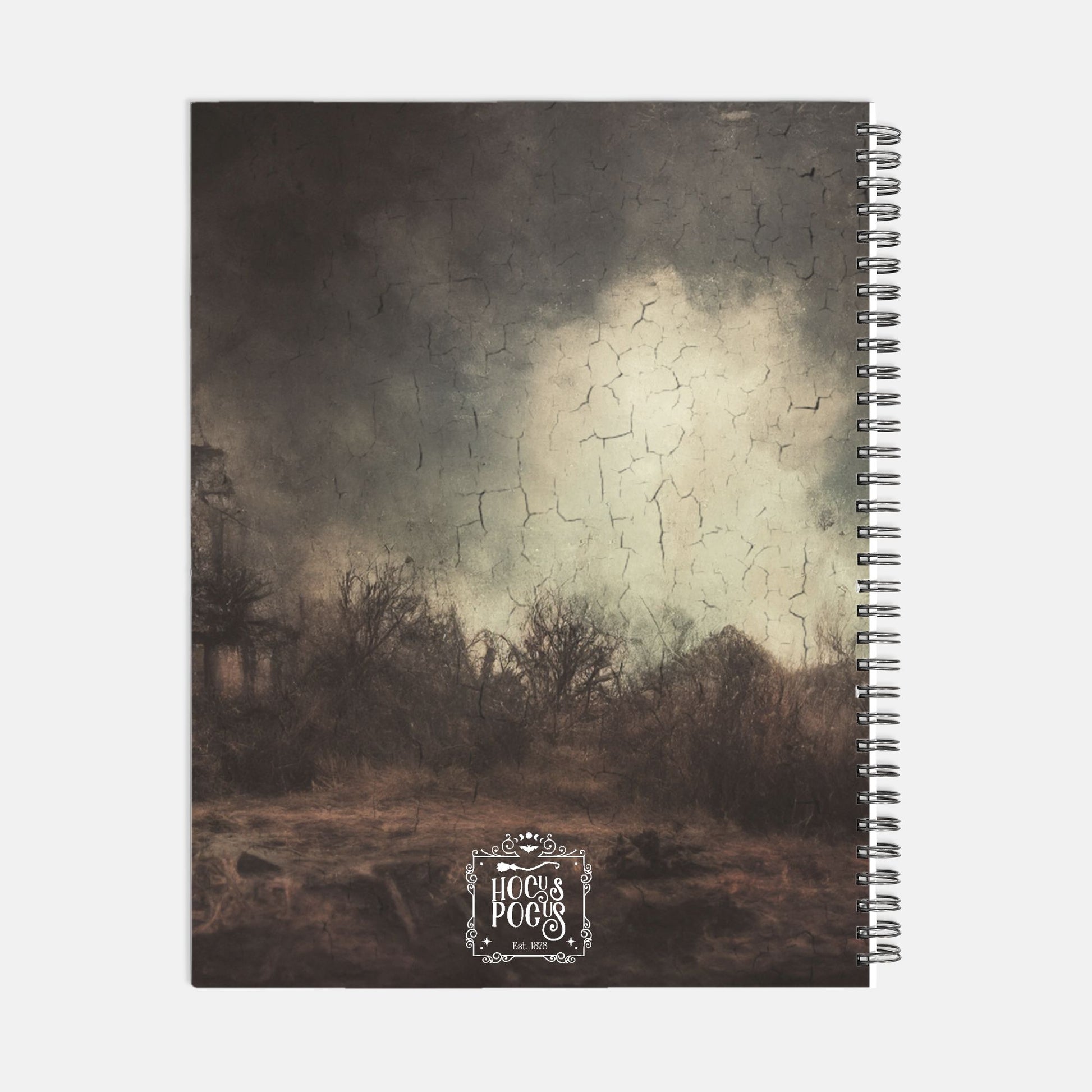 Haunted House Notebook Hardcover Spiral 8.5 x 11