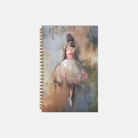 Ballet Grace Notebook Hardcover Spiral 5.5 x 8.5