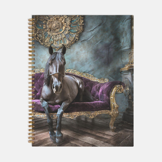 Imperial Horse Journal Notebook Hardcover Spiral 8.5 x 11