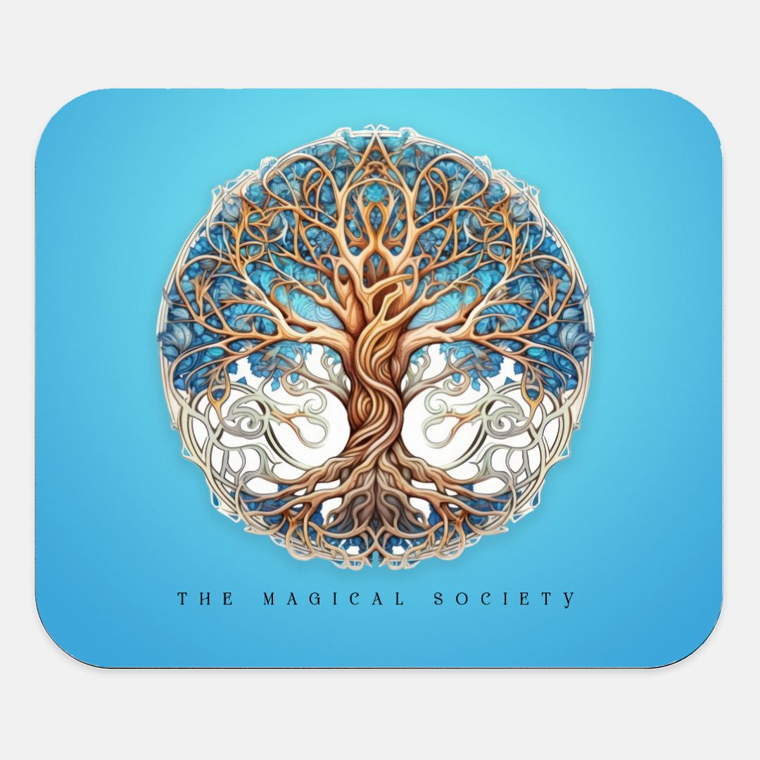 Tree of Life Blue Mouse Pad (Rectangle)