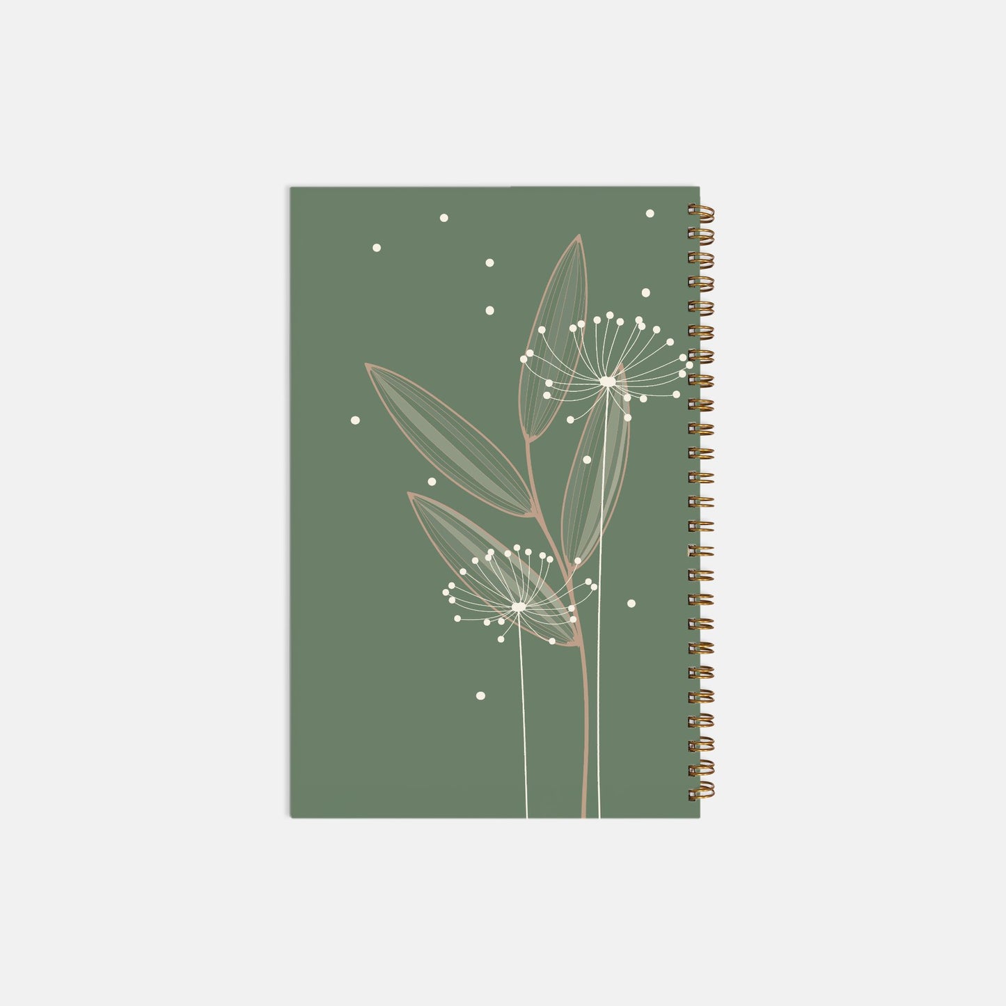 Dandelion Notebook Hardcover Spiral 5.5 x 8.5