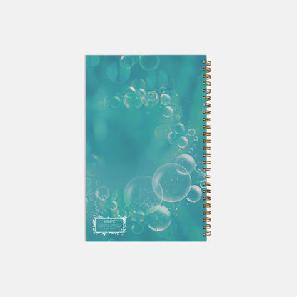 Mermaid Queen Notebook Hardcover Spiral 5.5 x 8.5