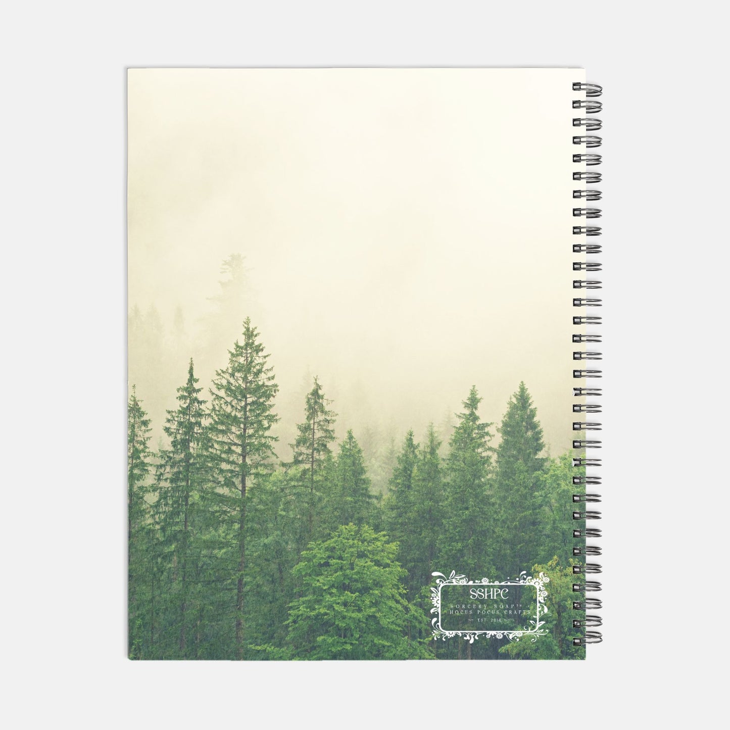 Enchanted Forest Journal Notebook Hardcover Spiral 8.5 x 11