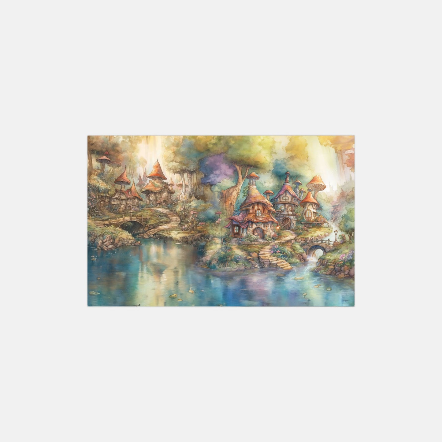 Fairy Watery Village Greeting Card