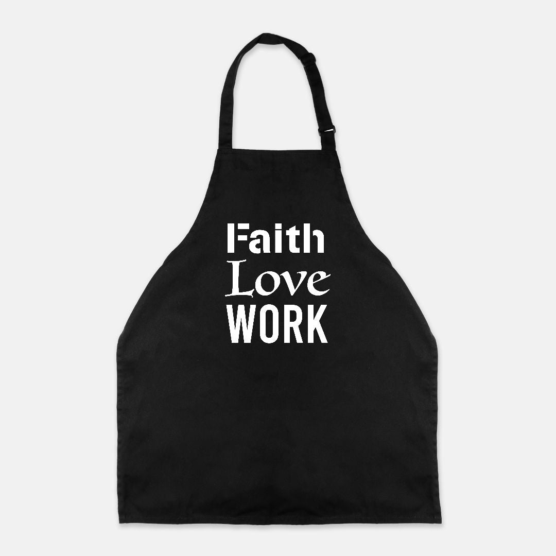 Faith Love Work Apron (Full-Length)