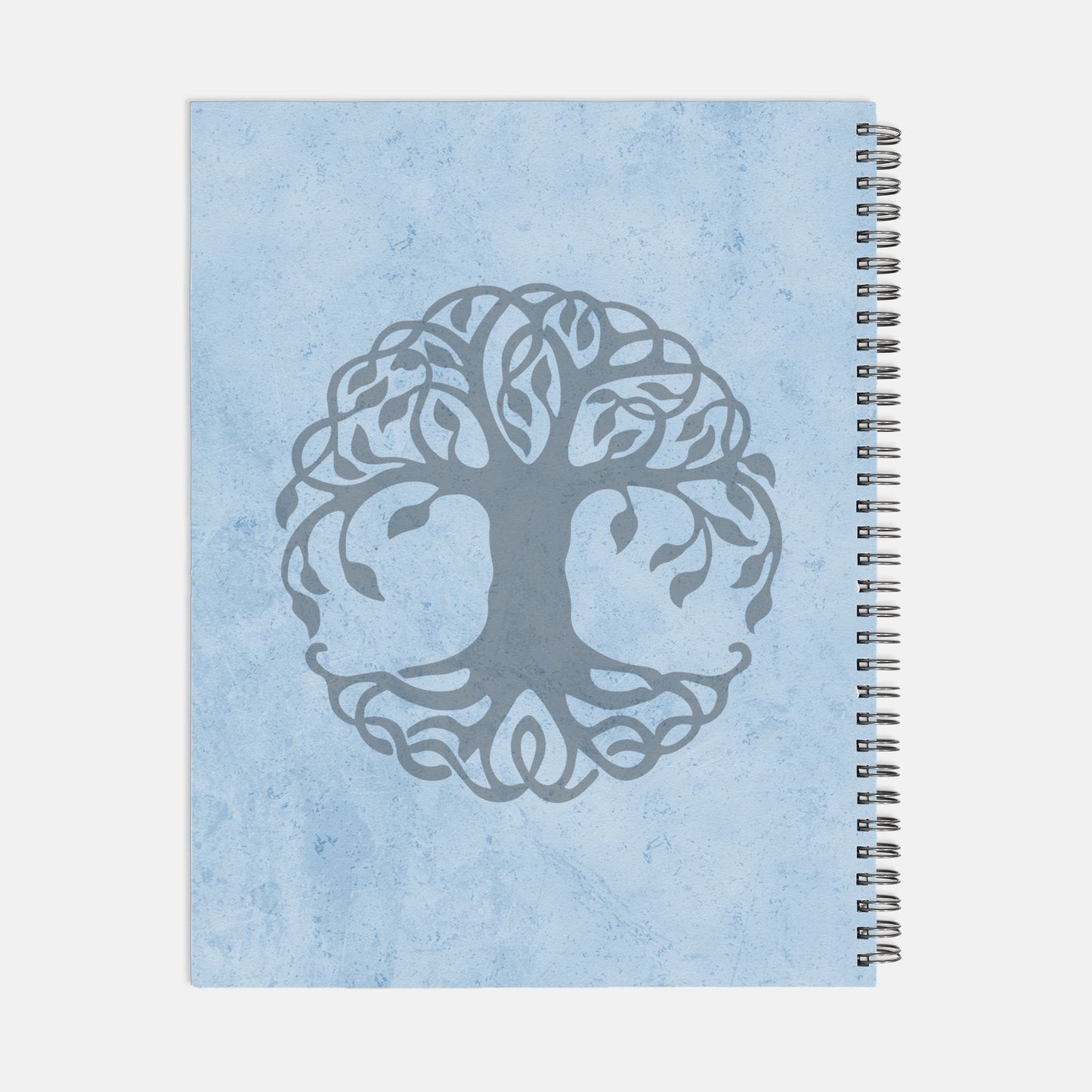 Tree of Life Blue Journal Notebook Hardcover Spiral 8.5 x 11