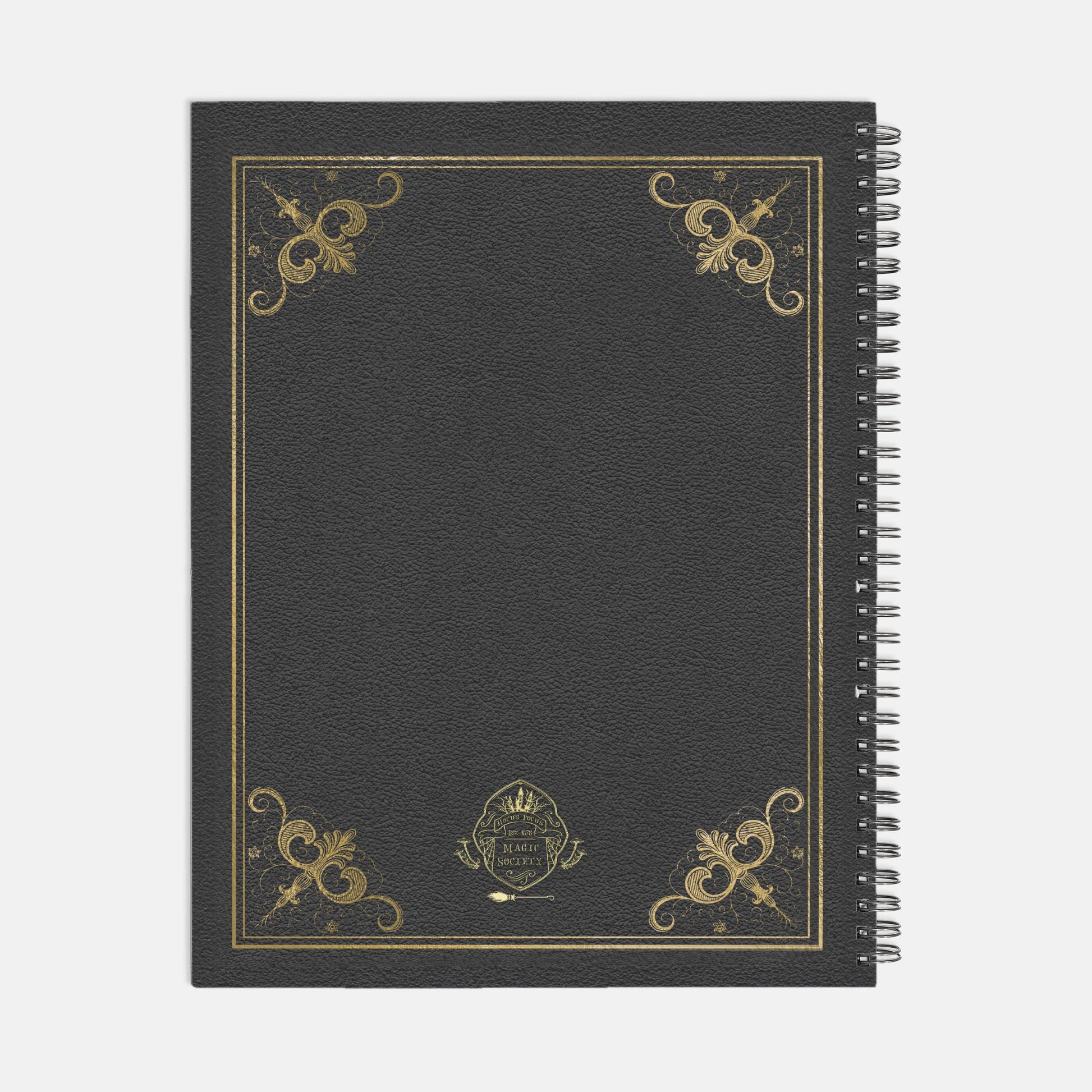 Black Gilded Grimoire Notebook 