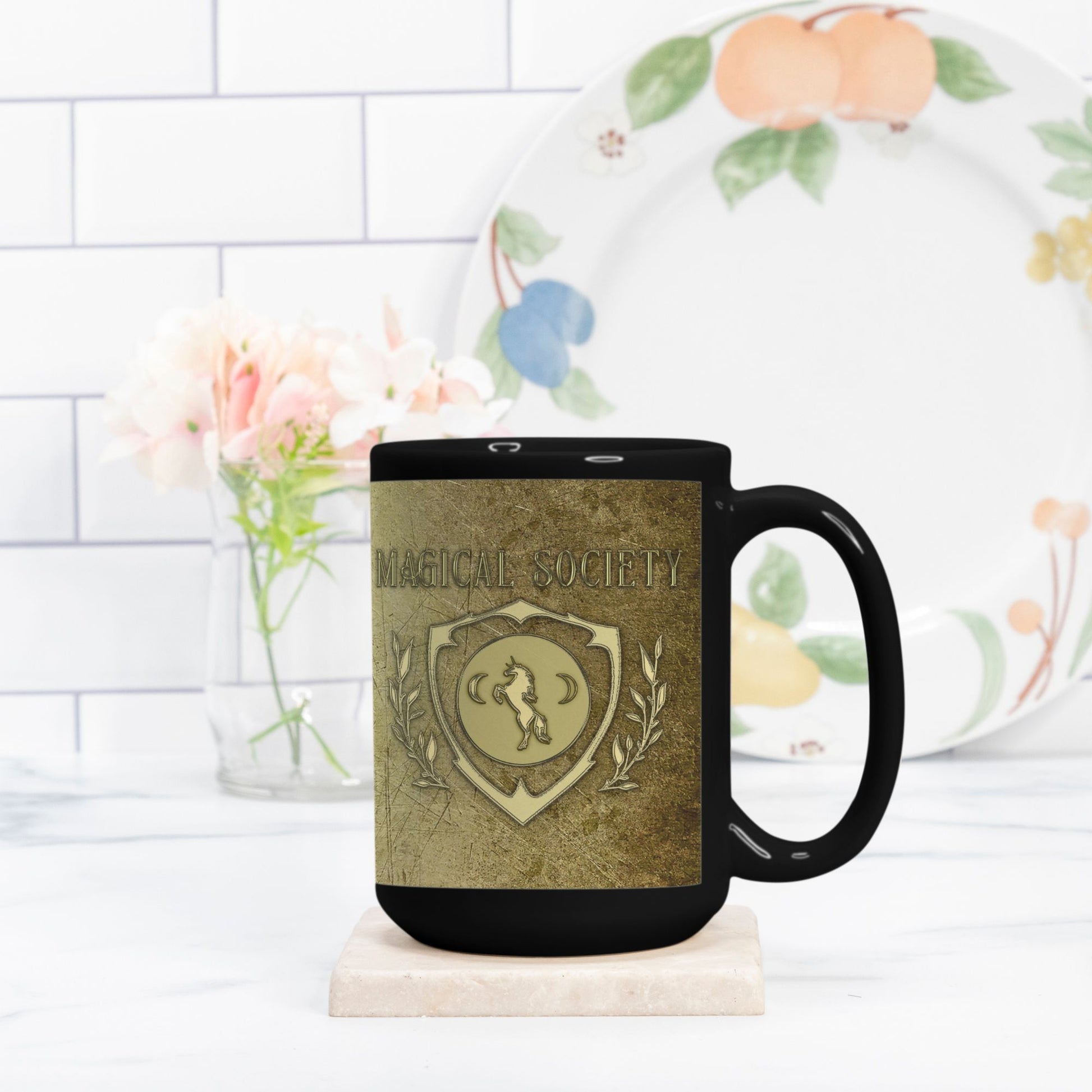 Magical Society Official Crest Mug Deluxe 15oz. Black