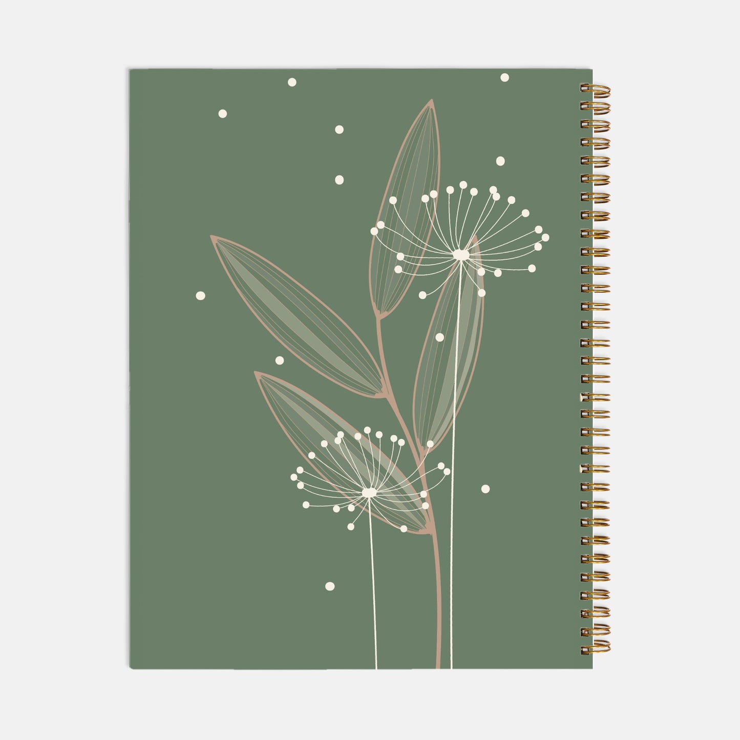 Dandelion Journal Notebook Hardcover Spiral 8.5 x 11