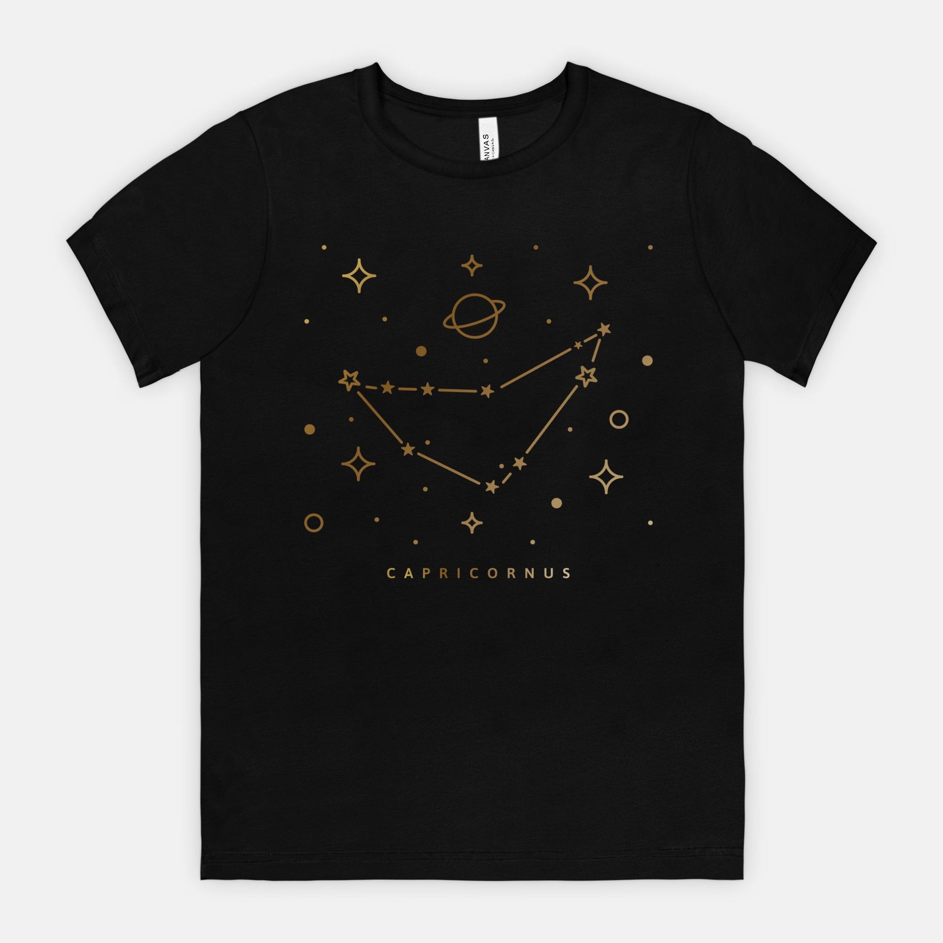 Capricornus with our Star System Zodiac Sign Bella Canvas Unisex Tee 3001