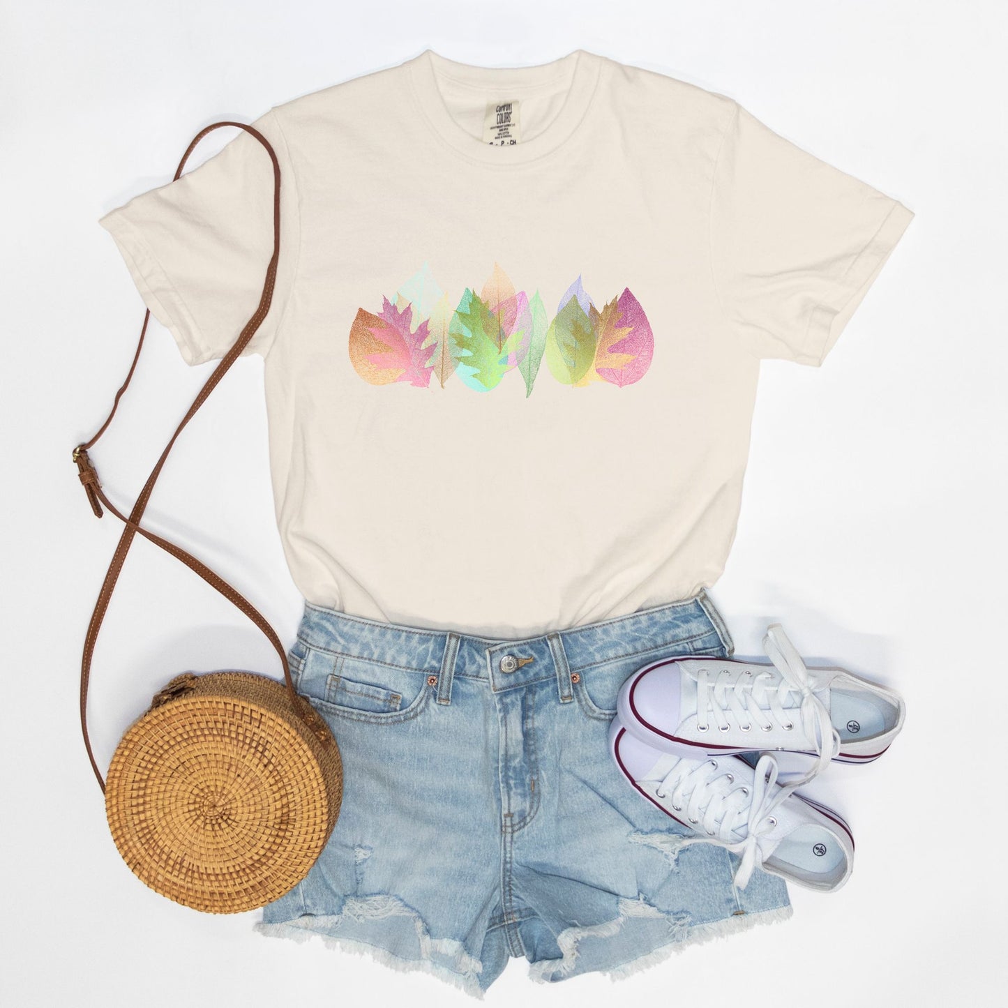 Happy Leaves Tee Shirt by Sorcery Soap + Hocus Pocus Craft