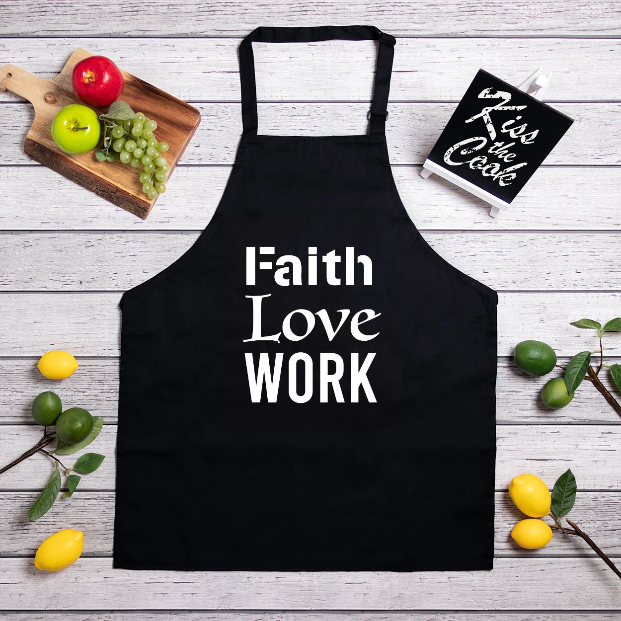 Faith Love Work Apron (Full-Length)