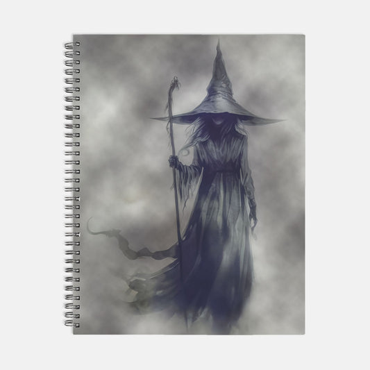 Witch Mist Journal Notebook Hardcover Spiral 8.5 x 11
