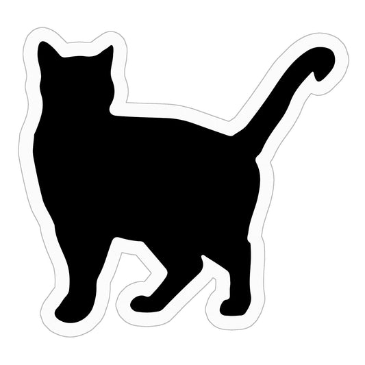 Curious Cat Kiss Cut Stickers - 3" x 3"