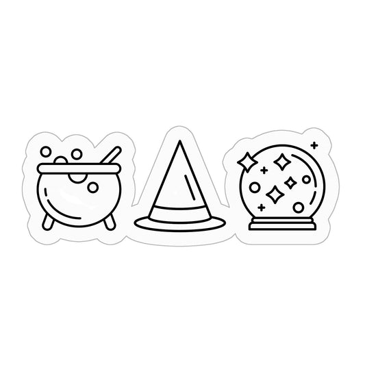 Witch Code Kiss Cut Stickers - 3" x 3"