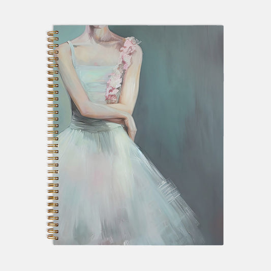Ballerina Grace Journal Notebook Hardcover Spiral 5.5 x 8.5