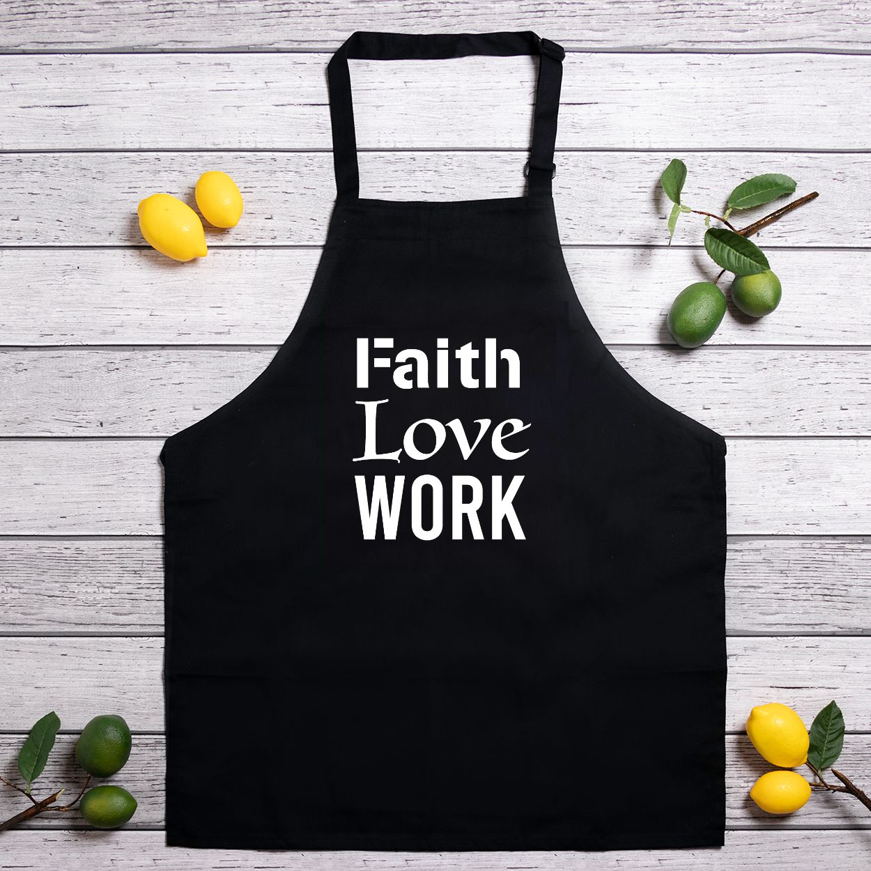 Faith Love Work Apron (Full-Length)