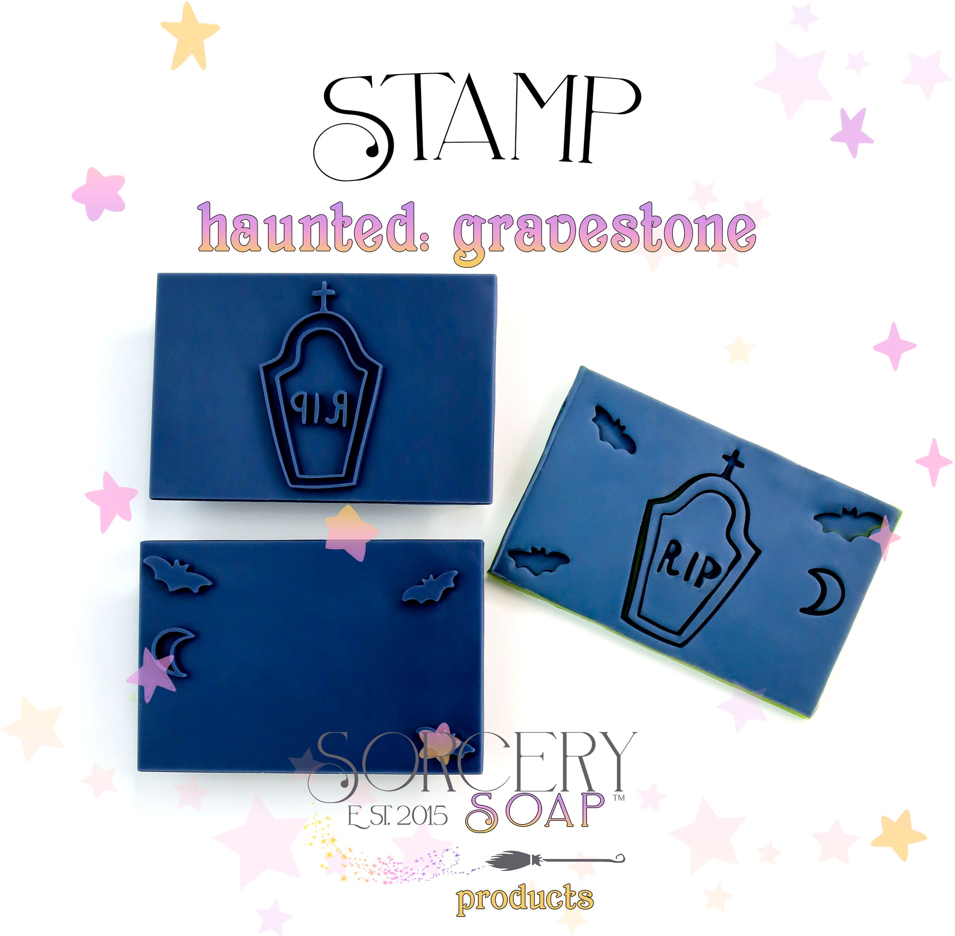 Haunted Gravestone Stamp