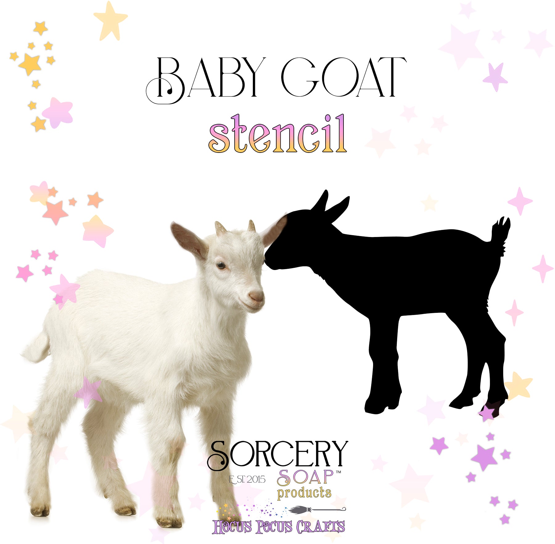 Baby Goat Stencil