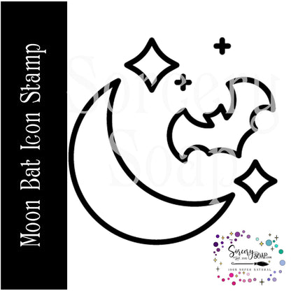 Moon Bat Soap Stamp
