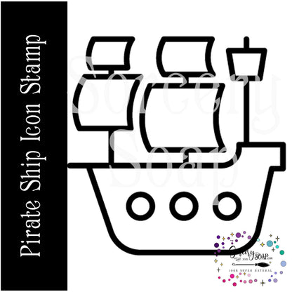 Pirate Ship Soap Stamp