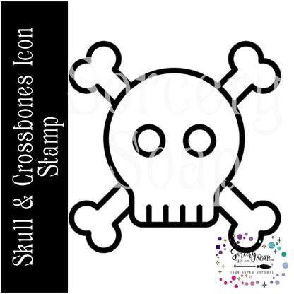 Skull and Crossbones Soap Stamp