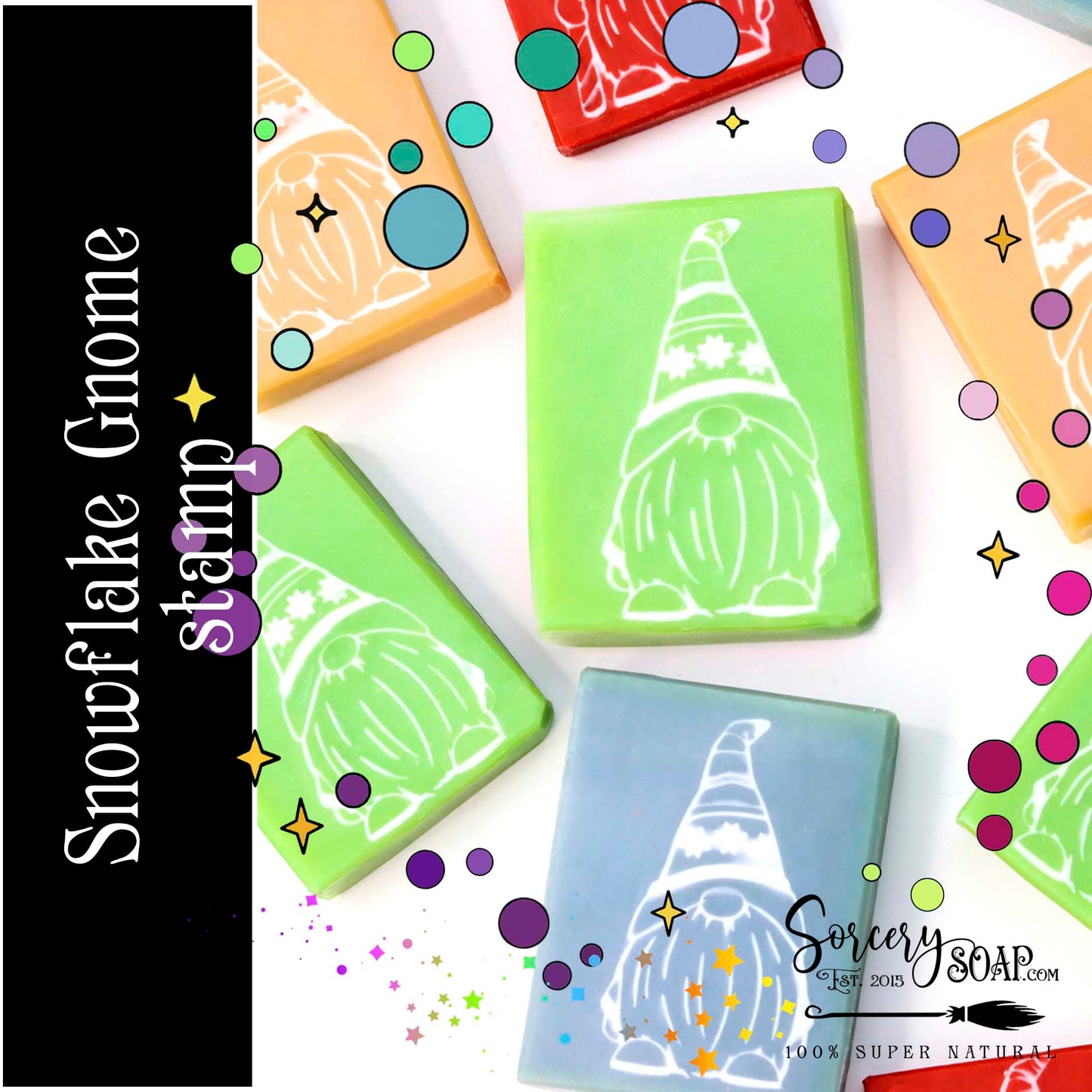 Snowflake Gnome Soap Stamp