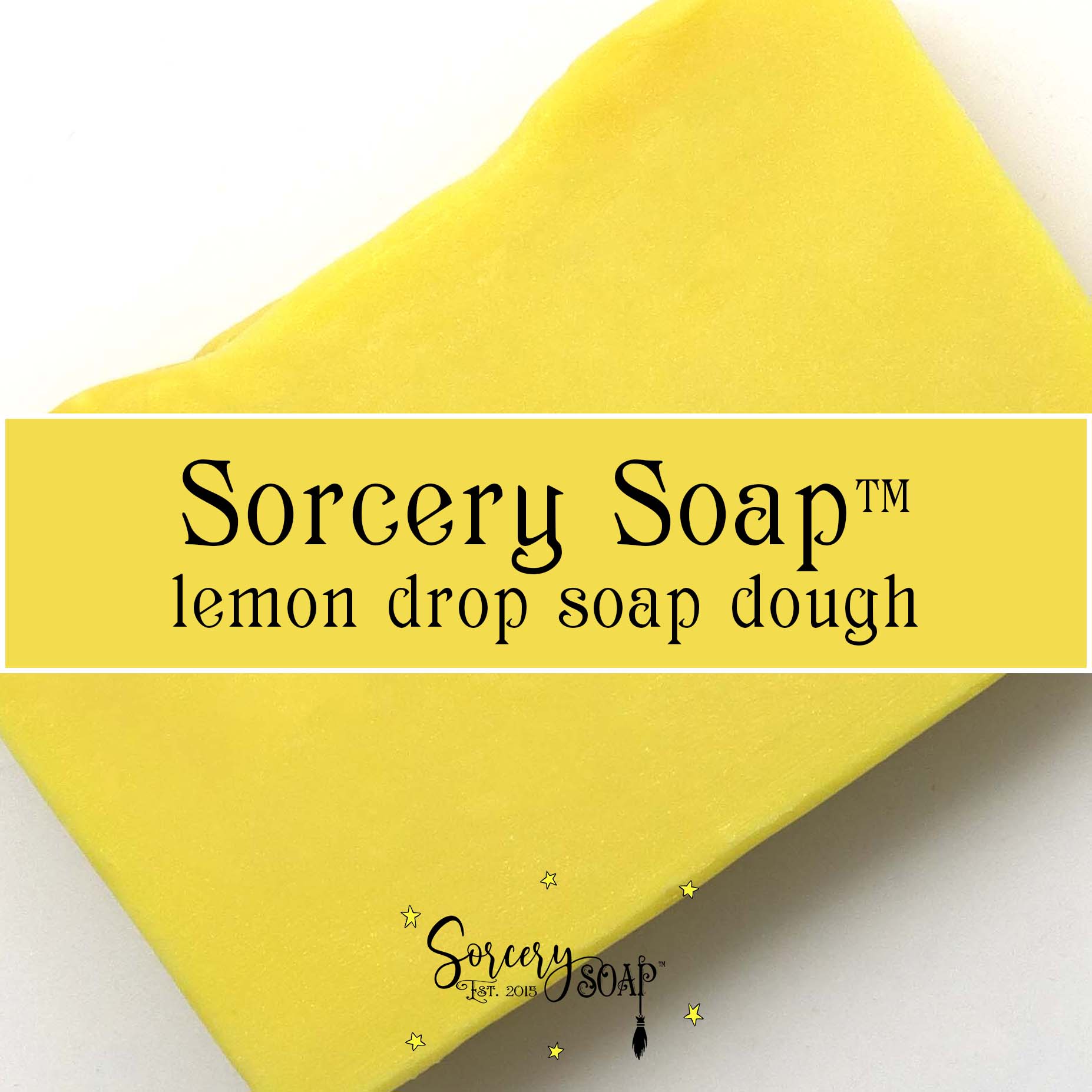 lemon drop yellow soap dough